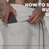 How to Shrink Running Shorts